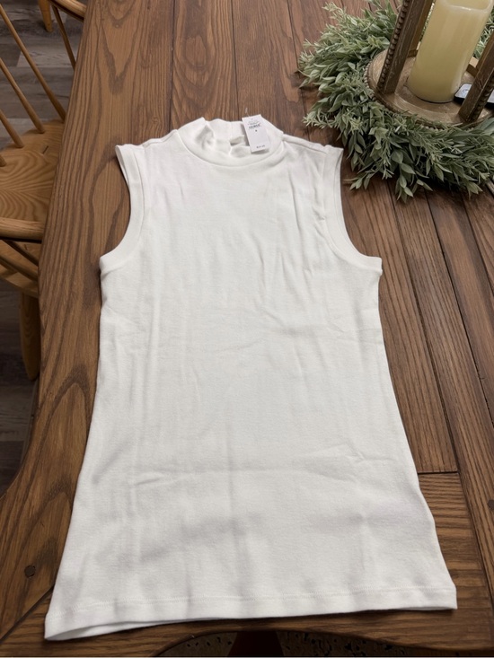 GAP Tops - 5 For $50 Sleeveless Mock Neck Tank Top Tee - White